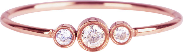 R936 Shiny Crystal Triplets RoseGold