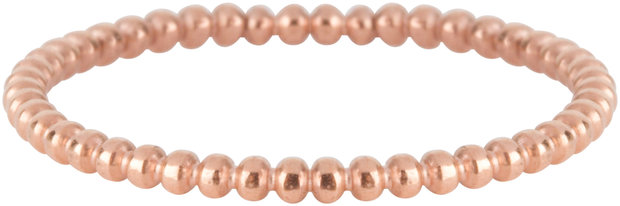 Charmin&#8217;s roségoudkleurige stapelring R510 Bubling rosé-goldplated staal