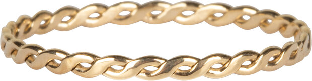R775 Curvy Chain Goldplated Steel