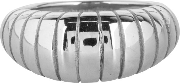 R997 Big Stripy Steel Ring