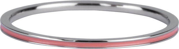 928-Petite-Oud-Roze-Enamel-Staal-Charmins-Stapelring