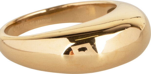 Charmin's Gold-Colored Chunky Ring with Round Shape Steel R994 - Full and Feminine