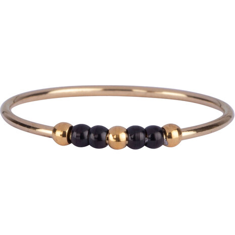 R940 Anxiety Palm Small Gold & Black Steel