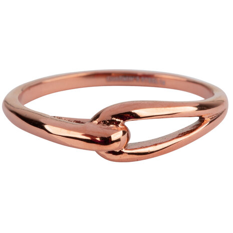 Charmin’s Ring Enkele Knoop Rosegoudkleurig R0885