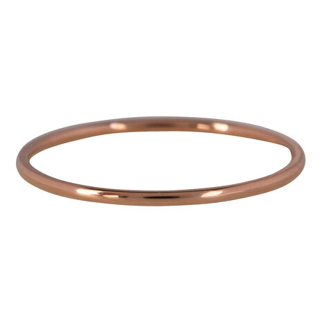 Charmin's Ring Rosegoudkleurig Rond Smal 1MM R371