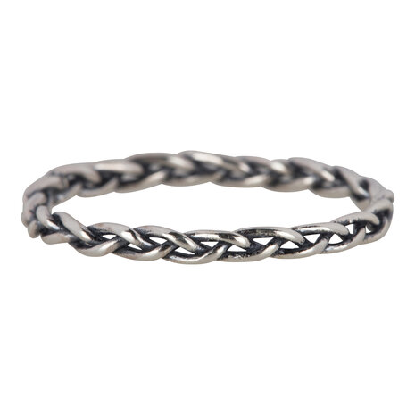 RING R487 'SILVER BRAID'
