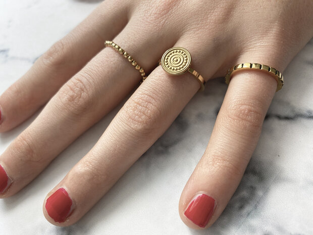 RING R441 ROSÉ 'STEEL BASICALLY'