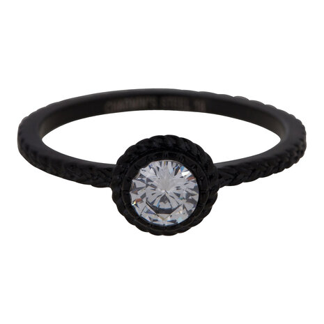 RING R438 BLACK 'STEEL ICONIC'