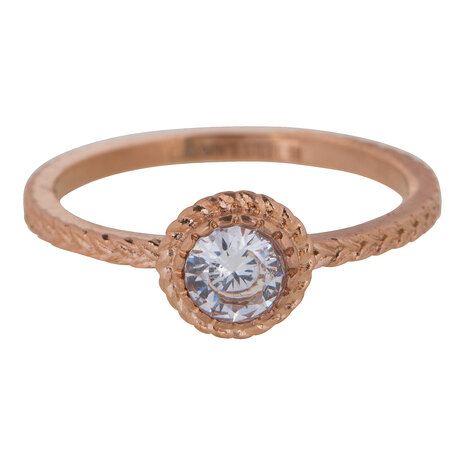 RING R437 ROSÉ 'STEEL ICONIC