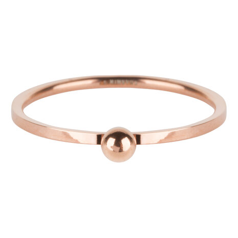 R530 Dot Ring Rose Gold Steel