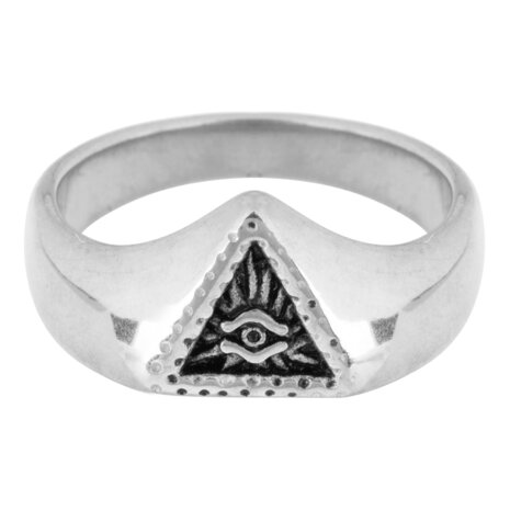 R676 Eye Triangle Shiny Steel