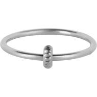 Charmin's Rolling Disk Anxi&eacute;t&eacute; Fidget Ring Acier R1354