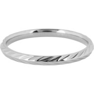 Charmin's Ring Leaves Shiny Staal R1242