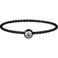 R947 Shine Bright Twisted Black and white crystal
