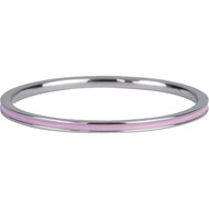  Charmin's Smalle Ring Petite Steel Pastel Roze Emaille R924