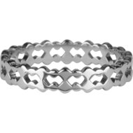 R908 Double trouble steel Ring
