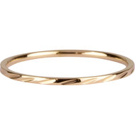 Charmin&rsquo;s basisring R891 Dwars Gestreept Goldplated
