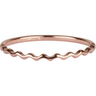 Charmin&#039;s Smalle Ring met een Golfje Rosegoud-kleurig R888 