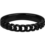 R879 Heavy Half Chain Black  Staal