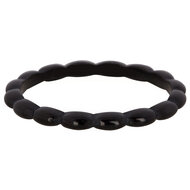 R865 Ovals Shiny Steel Black