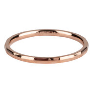 Stalen stapelring &quot;R312 Angular Rose Steel &quot; van het fashion sieradenmerk Charmin&rsquo;s.