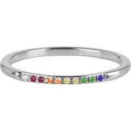 Charmin&rsquo;s Stalen Stapelring Regenboog Petite Alliance R1396