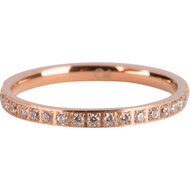 Charmin&rsquo;s Rose-goudkleurige stapelring Alliance Crystals R640
