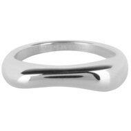 Charmin's Ring Zacht Gewelfd en Afgeronde Bollen Staal R1370