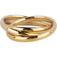 Charmin's Trinity Rolling Anxiety Fidget Ring Goudkleurig Large R1647 