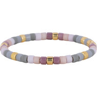 Charmin's Miyuki Beads Goud Pastel Anxiety Fidget Ring R1538