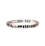 Miyuki armbandje Gold Grey