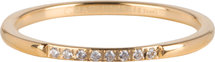 Charmin’s goudkleurige stapelring R746 Extra Precious goldplated staal