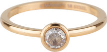 Charmin’s stapelring goud R489 Stylish Bright Gold Staal