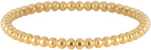 Charmin’s goudkleurige stapelring R509 Bubbling goldplated staal