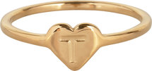 R1015-T Letter T In My Heart Gold