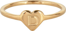 R1015-D Letter A In My Heart Gold