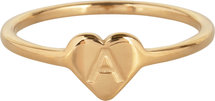 R1015-A Letter A In My Heart Gold