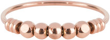 Charmin’s roségoudkleurige Anxiety ring,stapelring R518 Palm rosé-goldplated staal