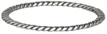 Charmin’s stapelring zilver R225 Silver 'Twisted'