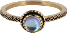 Charmin's ring R1102 Birthstone June Moonstone Stone Goldplated Iconic Vintage