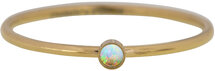 Charmin's Birthstone October Opaal Stone Shine Bright 2.0 Goldplated R1185