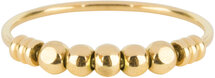 Charmin’s Ringen- Dames - Anxiety -14 Karaat Goudkleurige Ring - antistress, 5 balletjes, fidget. 517