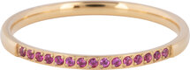 Charmin’s Goukkleurige Stapelring Small Alliance Pink-fuchsia Crystals R1257