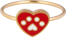 KR113 Dierenliefde Goud staal Kinderring