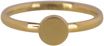 Charmin’s goudkleurige stapelring KR93 Fashion Seal Medium goldplated staal