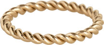Charmin’s Big Twisted Gedraaide Aanschuif Ring Gold R1008