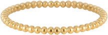 Charmin’s goudkleurige stapelring R509 Bubbling goldplated staal