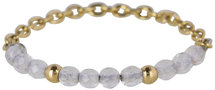 Charmin’s stapelring goud R460 GOLD 'HIPPY' Staal