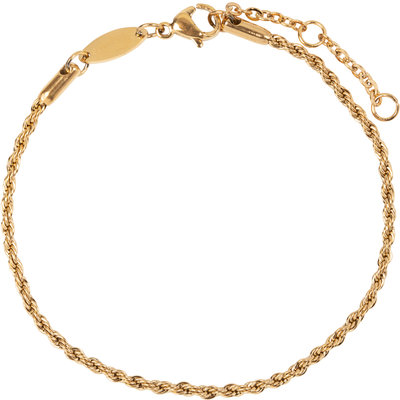 CB25 Twisted Bracelet Gold Steel