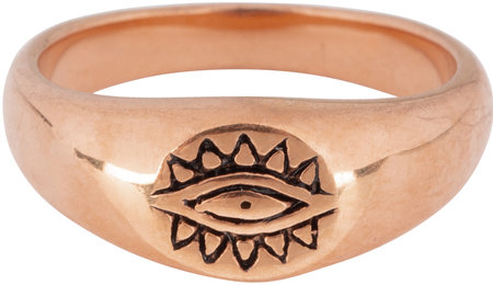 Charmin’s rosĂ©goudkleurige stapelring R734 I See You rosĂ©-goldplated staal